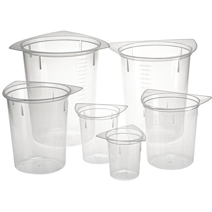 Tri-Corner Beakers, Clarified Polypropylene