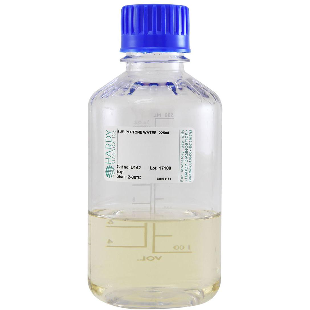 Buffered Peptone Water (BPW), 225ml, Polycarbonate Bottle