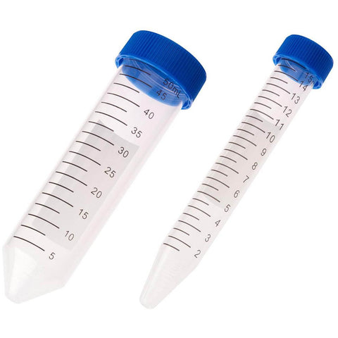 15 & 50mL Centrifuge Tubes, Polypropylene, Sterile